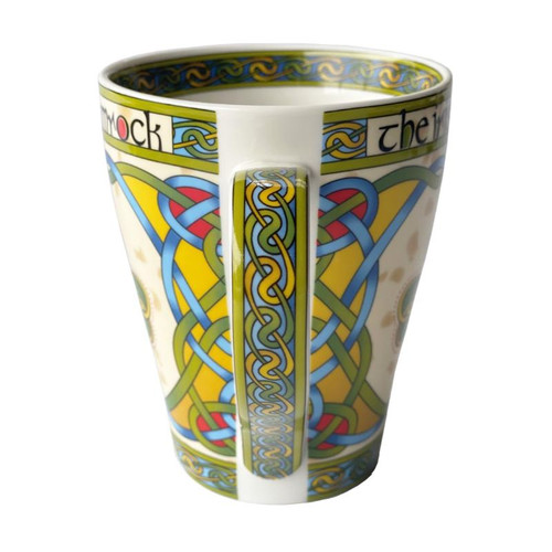 Royal Tara Shamrock Mug - Irish Weave CL-73-2 handle ShamrockGift.com