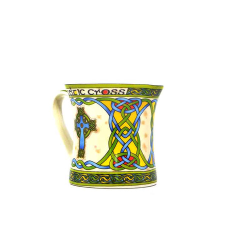Royal Tara Irish Celtic High Cross Mug Close Up ShamrockGift.com