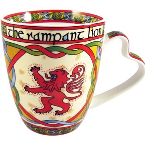 Royal Tara Rampart Lion China Mug - Scottish Weave CL-73-62 Shamrockgift.com