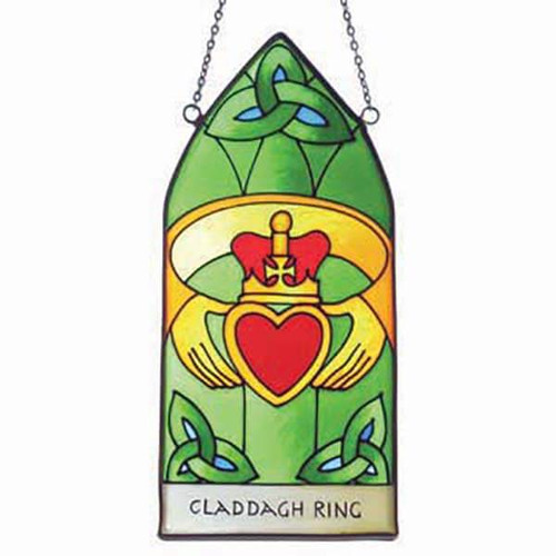 Royal Tara Claddagh Ring Gothic Panel Hanging CL-0072-6 ShamrockGift.com