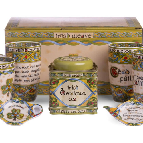Irish Weave Afternoon Tea Set ShamrockGift.com