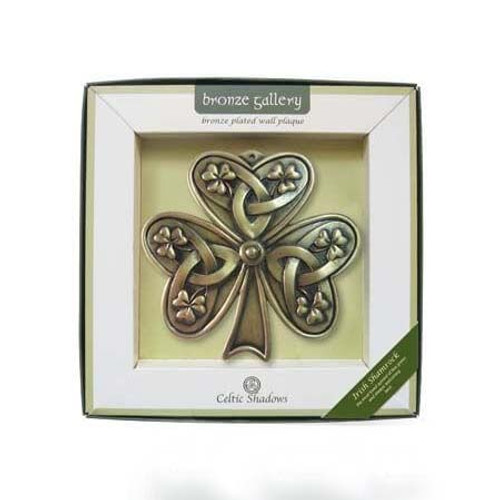 Irish Three Leafed Shamrock Wall Plaque ShamrockGift.com