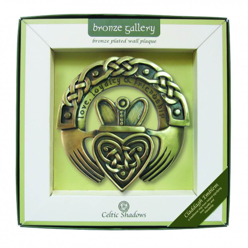 Love Loyalty Friendship Claddagh Ring Plaque Emblem ShamrockGift.com