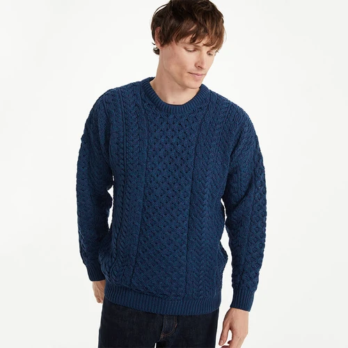 A8023-303 Irish Men's Crew Neck Sweater ShamrockGift.com