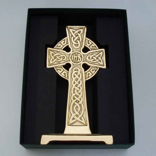 Robert Emmet Company Medium Bronze Standing IHS Celtic Cross RE4302-S Shamrockgift.com