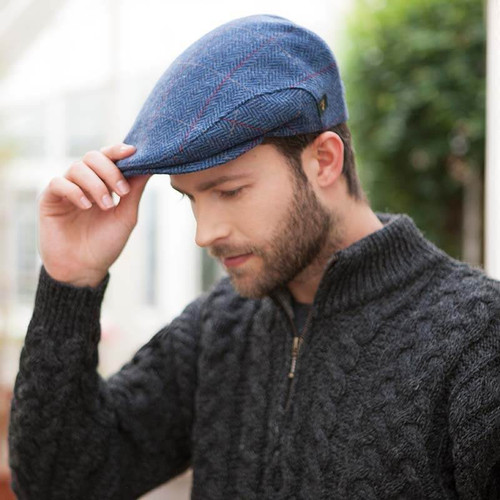 Mucros Weavers Trinity Tweed Flat Cap MUCTRIN110 Shamrockgift.com
