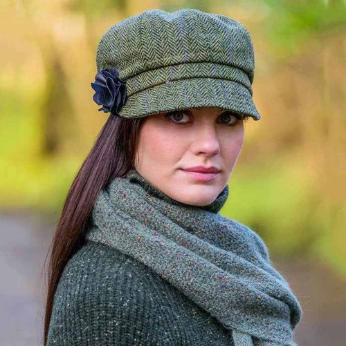 Mucros Weavers Green Newsboy Hat MWNewsboy51 Shamrockgift.com