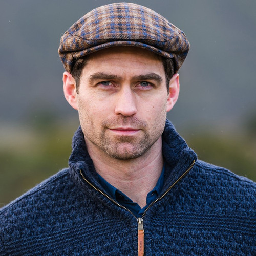 MWTRIN341 Brown Irish Donegal Cap Shamrockgift.com