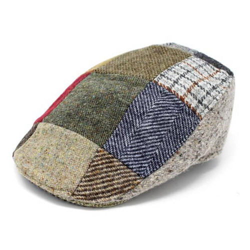 Hanna Hats Donegal Touring Cap Tweed Hat-Patch  DTC1 ShamrockGift.com