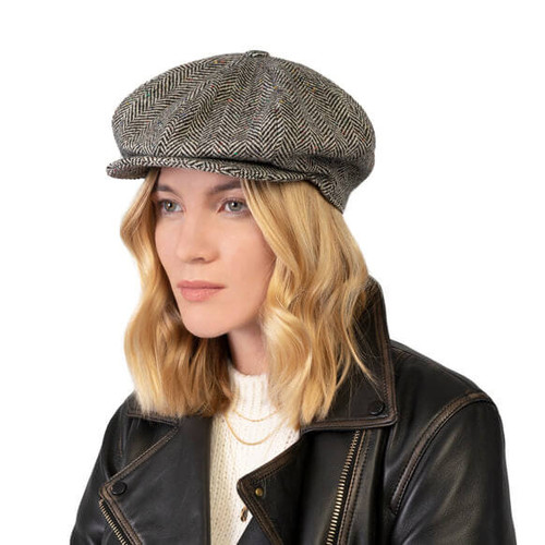 Hanna Hats Irish Tweed Eight Piece Cap 95B2-C001L ShamrockGift.com