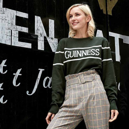 Bottle Green Crew Neck Guinness Sweater G5138 Shamrockgift.com