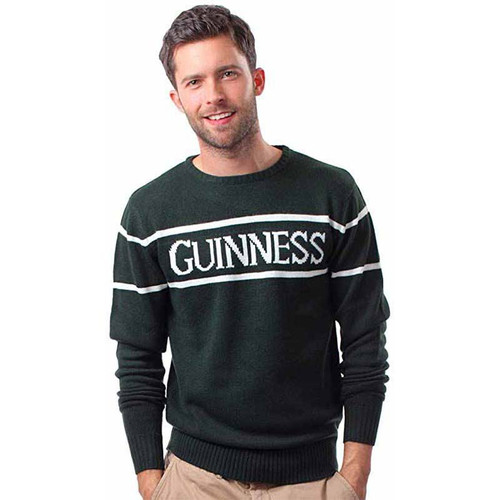 Bottle Green Crew Neck Guinness Sweater G5138 Shamrockgift.com