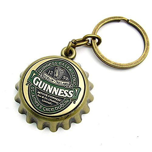 Guinness Bottle Cap Design Keyring GNS5350 ShamrockGift.com