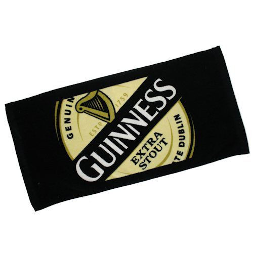 Official Guinness Extra Stout Label Bar Towel GNS2263 ShamrockGift.com