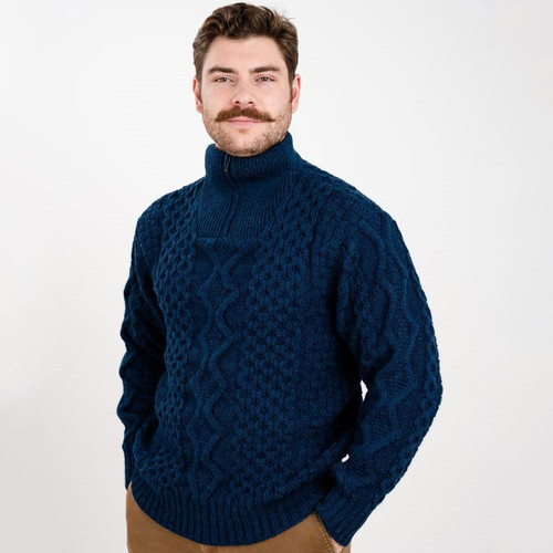 MM902-110 Mens Half Zip Troyer Sweater ShamrockGift.com