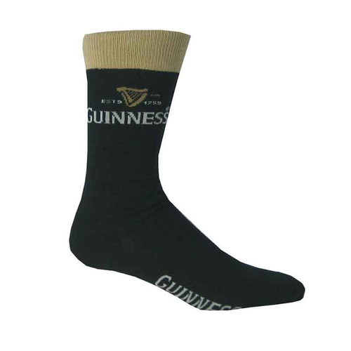 Black Guinness Signature Pint Socks G9041-OS ShamrockGift.com