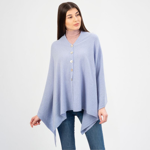 LLS100-909 Light Blue Colour Ladies Lambswool Celtic Shawl Shamrockgift.com