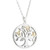 Solvar 10K Gold & Diamont Silver Tree of Life Pendant S46181 Shamrockgift.com