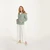 Aran-Woollen-Mills-Ladies-Buttoned-Cabled-Cardigan-Sea-Foam-Green-Color-B940-ShamrockGift.com