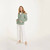 Aran-Woollen-Mills-Ladies-Buttoned-Cabled-Cardigan-Sea-Foam-Green-Color-B940-ShamrockGift.com