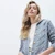 Aran-Woollen-Mills-Ladies-Buttoned-Cabled-Cardigan-Ocean-Grey-Color-B940-ShamrockGift.com