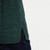 A191-403 Connemara Green Color Merino Wool Roll Neck Irish Sweater Closeup View Shamrockgift.com