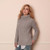 Aran Woollen Mills Womens Merino Wool Irish Sweater A191 Natural Lifestyle- View ShamrockGift.com