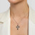 Solvar Silver Connemara Marble Marcasite Cross Pendant Lifestyle Shamrockgift.com