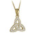 Solvar Gold Plated Crystal Trinity Knot PendantTDG4152 Shamrockgift.com