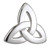Solvar Sterling Silver Trinity Knot Tie Tack S6435 Shamrockgift.com