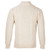 Aran Woollen Mills Men's Merino Wool Aran 1/2 Zipper Sweater Natural White Back B722 ShamrockGift.com