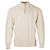 Aran Woollen Mills Men's Merino Wool Aran 1/2 Zipper Sweater Natural White Front B722 ShamrockGift.com