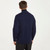 Aran Woollen Mills Men's Irish V-Neck Knit Cardigan A758 Navy Blue Back ShamrockGift.com