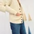 Aran Woollen Mills Men's Irish V-Neck Knit Cardigan A758 White Color Side ShamrockGift.com