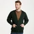 A758 Men's Irish V-Neck Knit Cardigan Front ShamrockGift.com