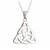 Solvar Sterling Silver Trinity Knot Necklace S4095 ShamrockGift.com