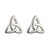 Solvar Sterling Silver Trinity Shaped Stud Earrings for Kids S33195 ShamrockGift.com