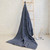 A510206 Denim Blue Irish Wool Patchwork Throw Blanket Shop online on ShamrockGift.com