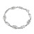 Sterling Silver Bracelet with Claddagh Symbols and Celtic Knot Links ShamrockGift.com
