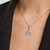 Celtic Trinity Knot Shaped Pendant S44867 Lifestyle Front View ShamrockGift.com