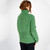 ML150-Ladies-Turtleneck-Wool-Aran-Sweater-Green-Back-ShamrockGift.com