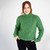 ML150-Ladies-Turtleneck-Wool-Aran-Sweater-Green-Front-ShamrockGift.com