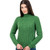 Ladies Turtleneck Wool Aran Sweater ML150 Green ShamrockGift.com