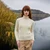 Ladies Turtleneck Wool Aran Sweater ML150 White Lake ShamrockGift.com