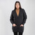 ML156 CHARCOAL Color V Neck Cable Knit Boyfriend Cardigan ShamrockGift.Com