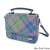 GA-LB1214-COL135-SOFT BLUE AND PINK TARTAN Harris Tweed Thurso Square Shoulder Bag ShamrockGift.com