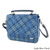 GA-LB1214-COL129-LIGHT BLUE CHECK Harris Tweed Thurso Square Shoulder Bag ShamrockGift.com