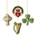 Celtic Needlework Christmas Ornaments Set CL-BaubleSet9 Shamrockgift.com