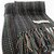 MWA10 Alpaca Wool Men's Scarf - Black Stripes ShamrockGift