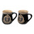 HI-Set-923 BLACK Scottish Piper Pottery Mug ShamrockGift.com